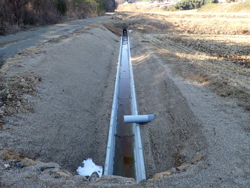 中田地区ほか水路工事